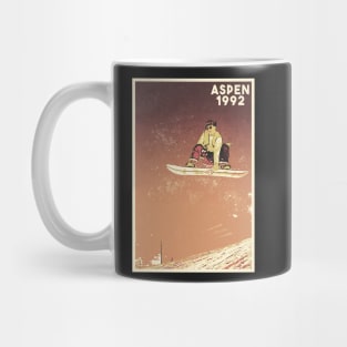 Aspen snowboard snowboarding retro 90's ski Mug